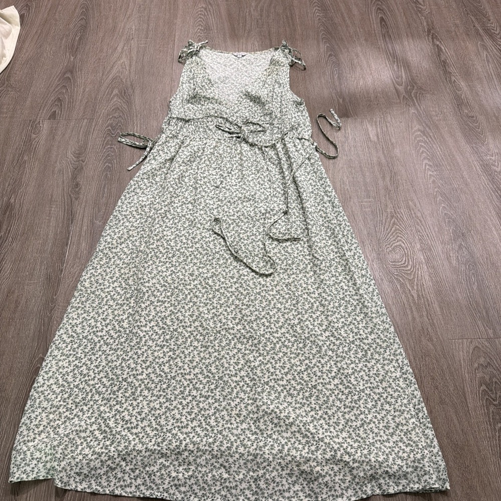 Rails Small Constantine Dress Green Garden Midi Small